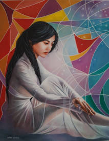 Shena AJUELOS - "Spiritualité " (92x73) VENDU