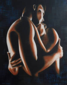 Shena AJUELOS - "Tendresse"  (81x65) VENDU