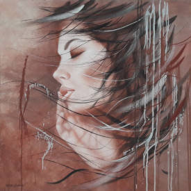 Shena AJUELOS - Cannelle 80x80 (huile)