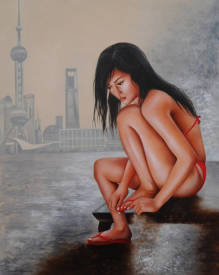 Shena AJUELOS - Shanghai 81x65 (huile)