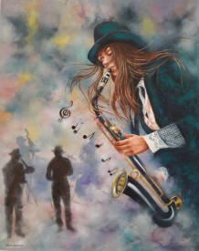 Shena AJUELOS - "Concierto" (92x73) VENDU