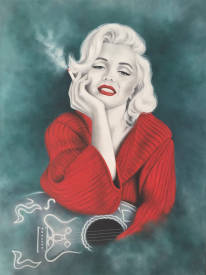 Shena AJUELOS - "Monroe" 130x97 (huile sur toile de lin)