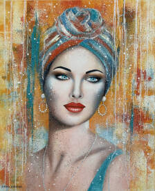 Shena AJUELOS - Sérénité (73x60) huile sur toile