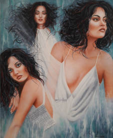 Shena AJUELOS - Les Trois Grâces 100x81  (huile)