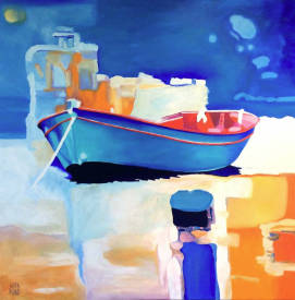  ALAIN ROLLAND - La barque bleue.jpg