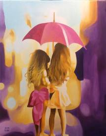  ALAIN ROLLAND - Sous leur parapluie.jpg