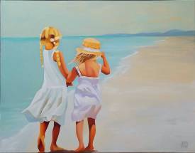  ALAIN ROLLAND - Les filles sur la plage.jpg