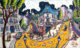 Bruno Pezon dit ALKAPLAN - Montmartre et le Balcon d'Edouard