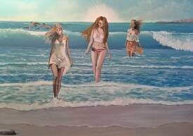 Claude André-Laffaye - PEACE AND LOVE. Acrylique sur toile. 70 x 50 cm. 800€. Disponible.