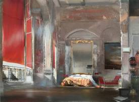 Jean ARCELIN - Rouge pompeï 97 x 130 cm