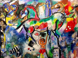 Jean-louis AZENCOTT - '' Pensive nonchalance '' A:T 61 x 50 cm - AZENCOTT - - copie 3.jpg