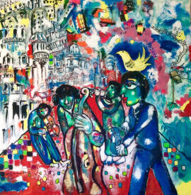 Jean-louis AZENCOTT - Petit orchestre de rue 100 x 100 cm - copie.jpg