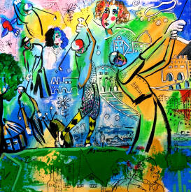 Jean-louis AZENCOTT - '' La force et la grâce '' A:T 60 x 60 cm - AZENCOTT -.jpg