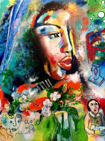 Jean-louis AZENCOTT - L'africaine 92 x 73 cm.jpg