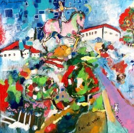 Jean-louis AZENCOTT - Toi et moi 60 x 60 cm - AZENCOTT -.jpg