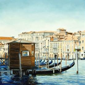 Roger BAILLEUL - Venise. Servizio Gondola