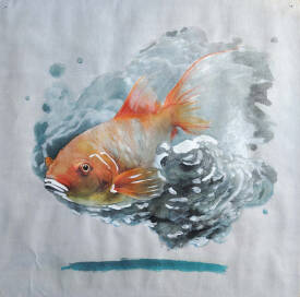 Julie BALSAUX - poisson carpe nuage