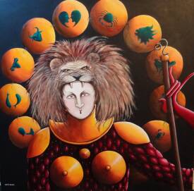 BENOIT-BASSET - 15. Le Lion - 80cm x 80cm..JPG