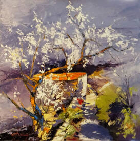 Jean Yves BERNARD - 466 le vieil amandier 6.19.JPG