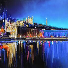 Leslie BERTHET LAVAL - VENDUE "Lyon Fourvière" 50x50 cm