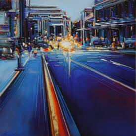 Leslie BERTHET LAVAL - " Lyon " 50x50 cm disponible