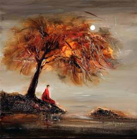 Jean claude BLIGNY - b4304-Pleine lune-40x40.JPG