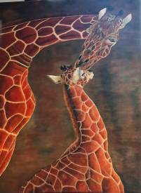 Nadia BONILAURI - 23/03 Maman Girafe et son petit