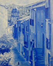 Nadia BONILAURI - Collioure, la rue Mirador.