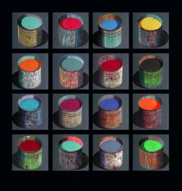 Stéphane BRAUD - Installation 16 pots (size 150x150 cm) sold