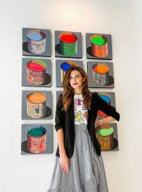 Stéphane BRAUD - Installation 12 pots à pigments dans la galerie Carousel fine art à Miami..jpg