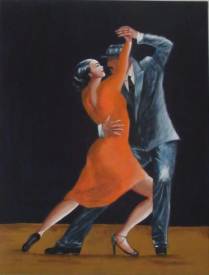 Patricia BRETEL - Tango - 50 X 65-  Acrylique sur toile - disponible