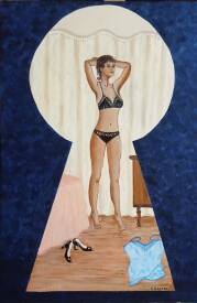 Patricia BRETEL - Indiscrétion - L 38 X H 55 -