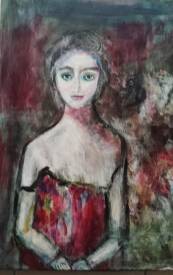 Bruno BRIATTE - La derniére nourrice de nuit.50x70cm.