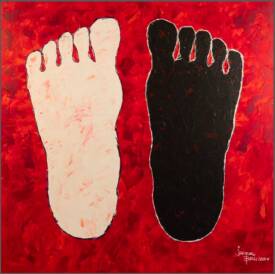 Jacques BRU - Zoom des pieds support 12