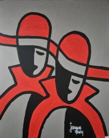 Jacques BRU - Les pénitents rouges