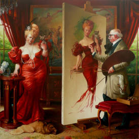 Thierry BRUET - COMPROMISSION - OIL ON CANVAS - 200 CM X 200 CM.JPG