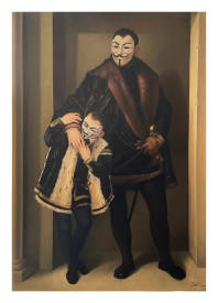 Thierry BRUET - ANONYMOUS MALE OIL ON CANVAS 162 X 114 CM BRUET 2021.