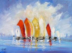 Eric BRUNI - Voiliers au port