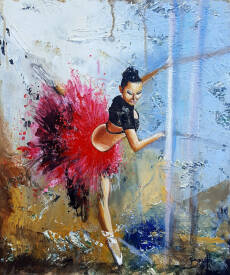 Eric BRUNI - La danseuse - Tableau peinture - Artiste peintre BRUNI Eric