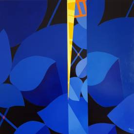 Stéphane BULAN - CONTRE-NUIT   Acrylique sur toile   100 x 100 cm    vendue