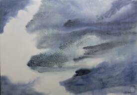 Muriel Buthier-Chartrain - Le silence est d'eau III_116x81cm_sur toile_2022_DSCF2449 (2).JPG