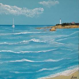 Bernard CAHUE - 324 2020     Biarritz                60 X 60.jpg