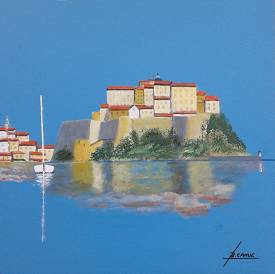 Bernard CAHUE - 342 2020        Calvi Acrylique  40 X 40 OFFERT 0elclos.jpg