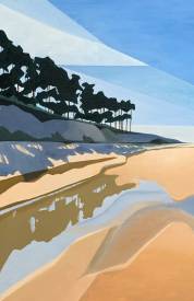 Jean CALMON - N° 391 Reflets plage Ocean, 81 X 54, 2021 VENDU.jpg