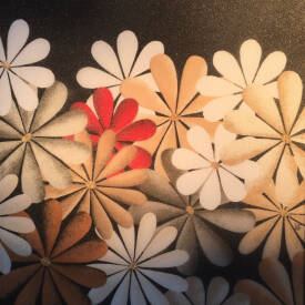 laurence CANICAVE - La fleur rouge ( sable )