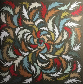 laurence CANICAVE - tourbillon de feuilles ( collection privée )