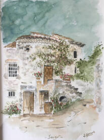 laurence CANICAVE - Sauzet ( aquarelle)