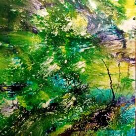 François Carrière de Glencoe - 12 - Abstract 10 - Ondes ambivalentes I - 02-2024 - 40 X 40.jpg