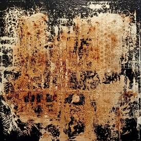 François Carrière de Glencoe - 10 - Abstract 8 - échafaudages NDP - 02-2024 - 40 X 40.jpg