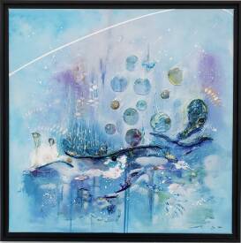 Frédérique CHABIN-RIVIERE - PLANÈTES BLEUES, 80x80, tech mix, by fcr .jpg